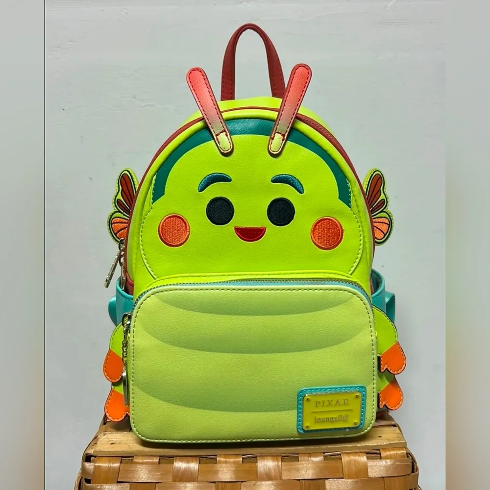 Loungefly Pixar A Bug's Life Heimlich Backpack Like New No Tags
